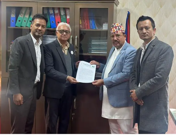 विदेशस्थित नेपाली नागरिकको मताधिकार सुनिश्चित गर्न तथा बेजिल्ला मताधिकार सुनिश्चित गर्न उज्यालो नेपाल पार्टीद्वारा निर्वाचन आयोगमा ज्ञापनपत्र पेस